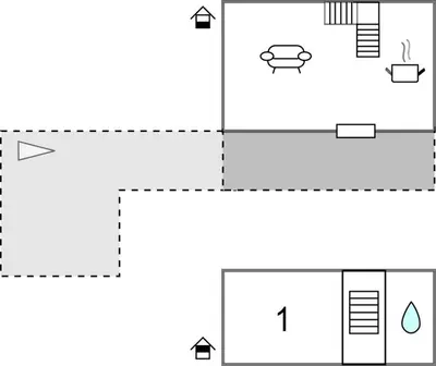 Plan de l'établissement Amazing Home In Lannéanou With Wifi