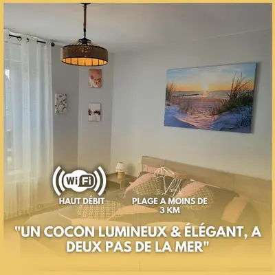 Plan de l'établissement Appartement paisible en Baie de Morlaix Plougasnou