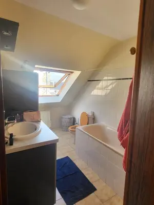 Salle de bains dans l'établissement Le Perchoir Concarneau