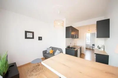 Cuisine ou kitchenette dans l'établissement Superbe appartement 2 pièces avec vue mer - Brest