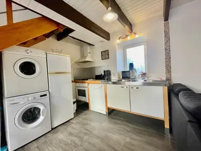 Cuisine ou kitchenette dans l'établissement Bisquine et Reder Mor