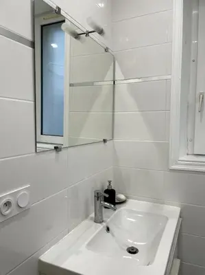 Salle de bains dans l'établissement Appartement en Centre-Ville