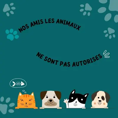 Animal ou animaux domestique(s) séjournant avec des clients dans l'établissement La Grenouillère