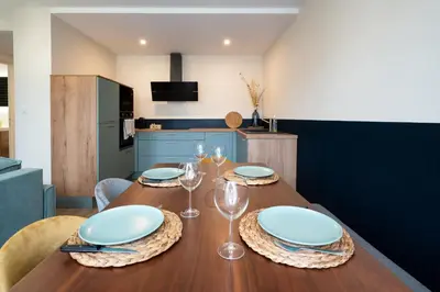 Cuisine ou kitchenette dans l'établissement Résidence St Marc - L'Art Déco - Centre ville