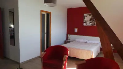 Un ou plusieurs lits dans un hébergement de l'établissement Le Relais de la Pointe du Van