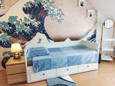 Un ou plusieurs lits dans un hébergement de l'établissement Holiday Home Portsall Paradise by Interhome