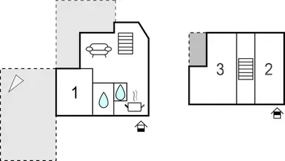 Plan de l'établissement Awesome Home In Brignogan-Plages
