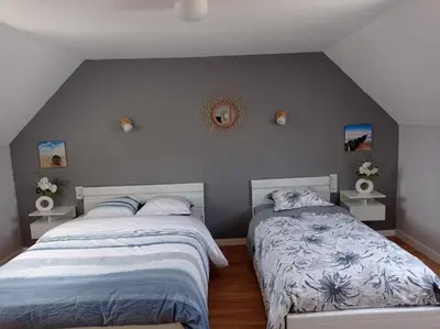 Un ou plusieurs lits dans un hébergement de l'établissement chez papy plage