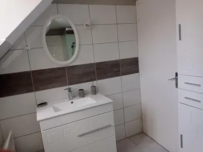 Salle de bains dans l'établissement chez papy plage
