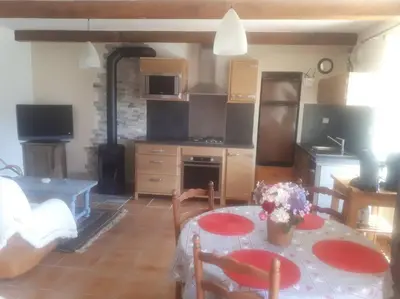 Cuisine ou kitchenette dans l'établissement Ty Braz