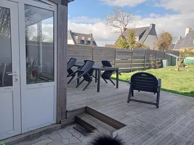 Balcon ou terrasse dans l'établissement la tiny aux portes de brest