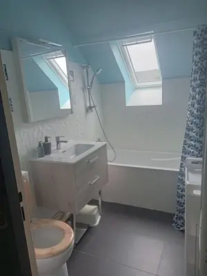 Salle de bains dans l'établissement la tiny aux portes de brest