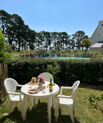 Jardin de l'établissement CAP COZ Plage