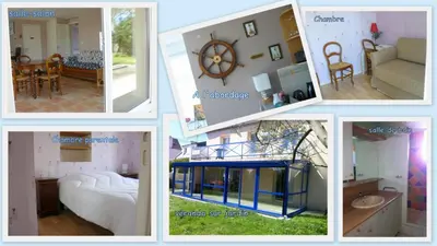 Plan de l'établissement T3 RDC 200 m2 de jardin plages à 700 m