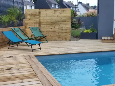 Piscine de l'établissement Ty Breizh jet ou située à proximité