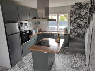 Cuisine ou kitchenette dans l'établissement Ty Breizh jet