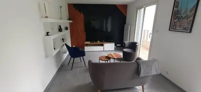 Cuisine ou kitchenette dans l'établissement Ty Breizh jet