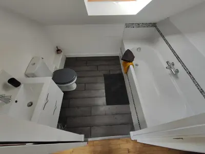 Salle de bains dans l'établissement Ty Breizh jet