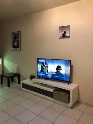 Télévision ou salle de divertissement dans l'établissement Appartement au calme nature et centre ville