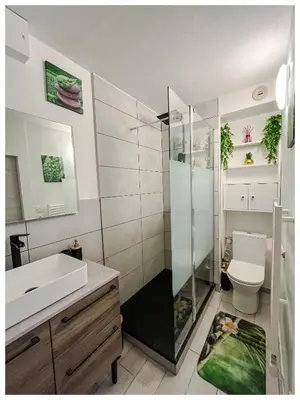 Salle de bains dans l'établissement Escapade au golf de l’Odet