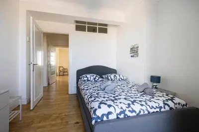 Un ou plusieurs lits dans un hébergement de l'établissement Vue mer / Jaurès-Centre-Ville / Appart Lumineux