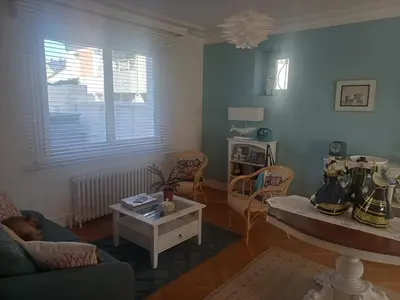 Coin salon dans l'établissement Un B&B à Loktudi