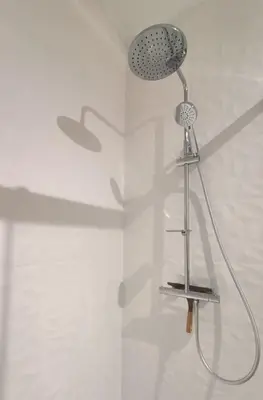 Salle de bains dans l'établissement Au Fil de soi