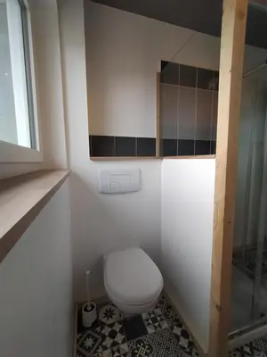 Salle de bains dans l'établissement Appartement vue sur mer