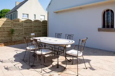 Plan de l'établissement Maison avec piscine pour 4 adultes, 2 enfants