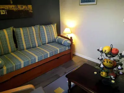 Coin salon dans l'établissement Villa Ropartz