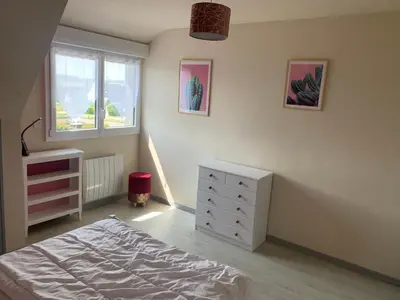 Un ou plusieurs lits dans un hébergement de l'établissement Maison à Pont-Croix