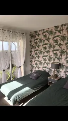 Un ou plusieurs lits dans un hébergement de l'établissement Ker-Lina sea view, calm guaranteed