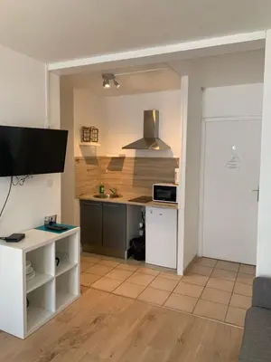 Cuisine ou kitchenette dans l'établissement Le St Brieuc
