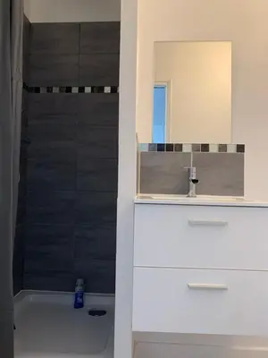 Salle de bains dans l'établissement Le St Brieuc