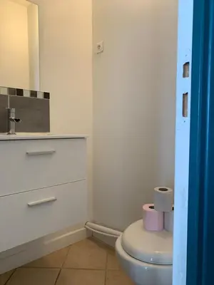 Salle de bains dans l'établissement Le St Brieuc