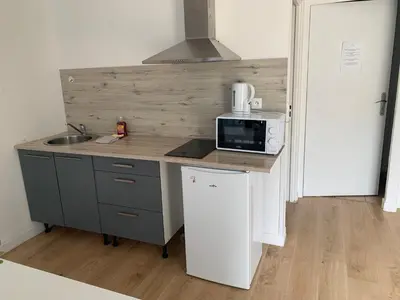 Cuisine ou kitchenette dans l'établissement Le St Brieuc