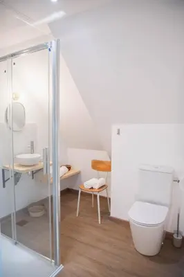 Salle de bains dans l'établissement Ty Monde - Chambres d'hôtes en Finistère