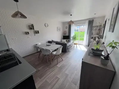 Cuisine ou kitchenette dans l'établissement Très bel appartement proche de la mer
