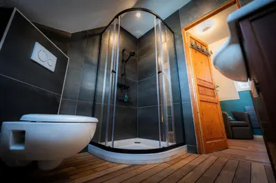 Salle de bains dans l'établissement Le quartier d'hiver, maison d'hôtes