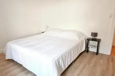 Un ou plusieurs lits dans un hébergement de l'établissement À 100m du port de Loctudy, bel appartement pour 6