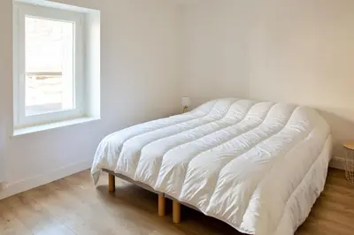 Un ou plusieurs lits dans un hébergement de l'établissement À 100m du port de Loctudy, bel appartement pour 6