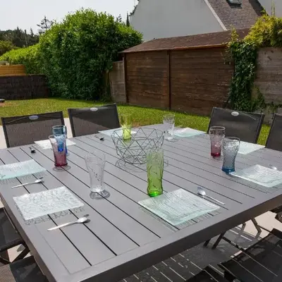 Maison pour 8 avec jardin à 1km de la plage