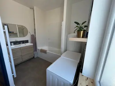 Un ou plusieurs lits dans un hébergement de l'établissement Appartement confortable de 80m2 Centre ville de Quimper & Parking privé
