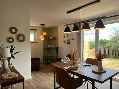 Coin salon dans l'établissement Cottage à la campagne