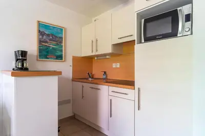 Cuisine ou kitchenette dans l'établissement Le Kichen - Appt proche de la plage