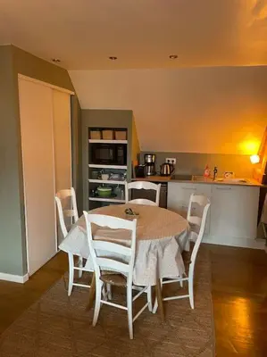Cuisine ou kitchenette dans l'établissement Ty Glaz