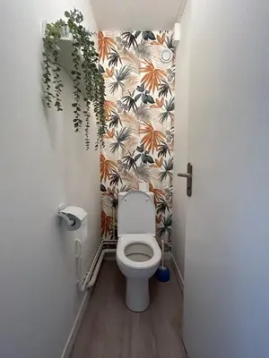 Salle de bains dans l'établissement Le Lagon, joli studio en bord de mer