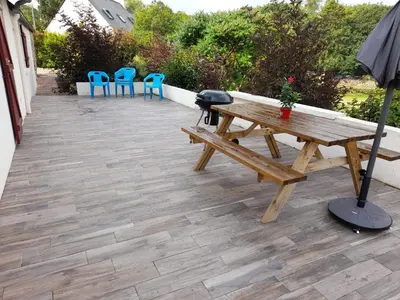 Balcon ou terrasse dans l'établissement Belle longère à 500m de la mer