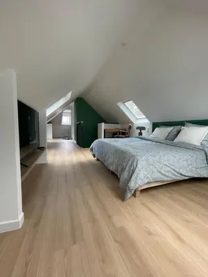Un ou plusieurs lits dans un hébergement de l'établissement Au Troisieme