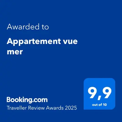 Certificat, récompense, panneau ou autre document affiché dans l'établissement Appartement vue mer